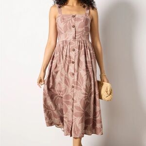 Elegant Hutch brand Mauve Button-Down Dress from Evereve